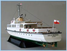 Load image into Gallery viewer, DIY Paper Model 1:100 Polish Coast Ferry Ship Lilla Weneda Assemble Hand Work 3D Puzzle Game Kids Toy